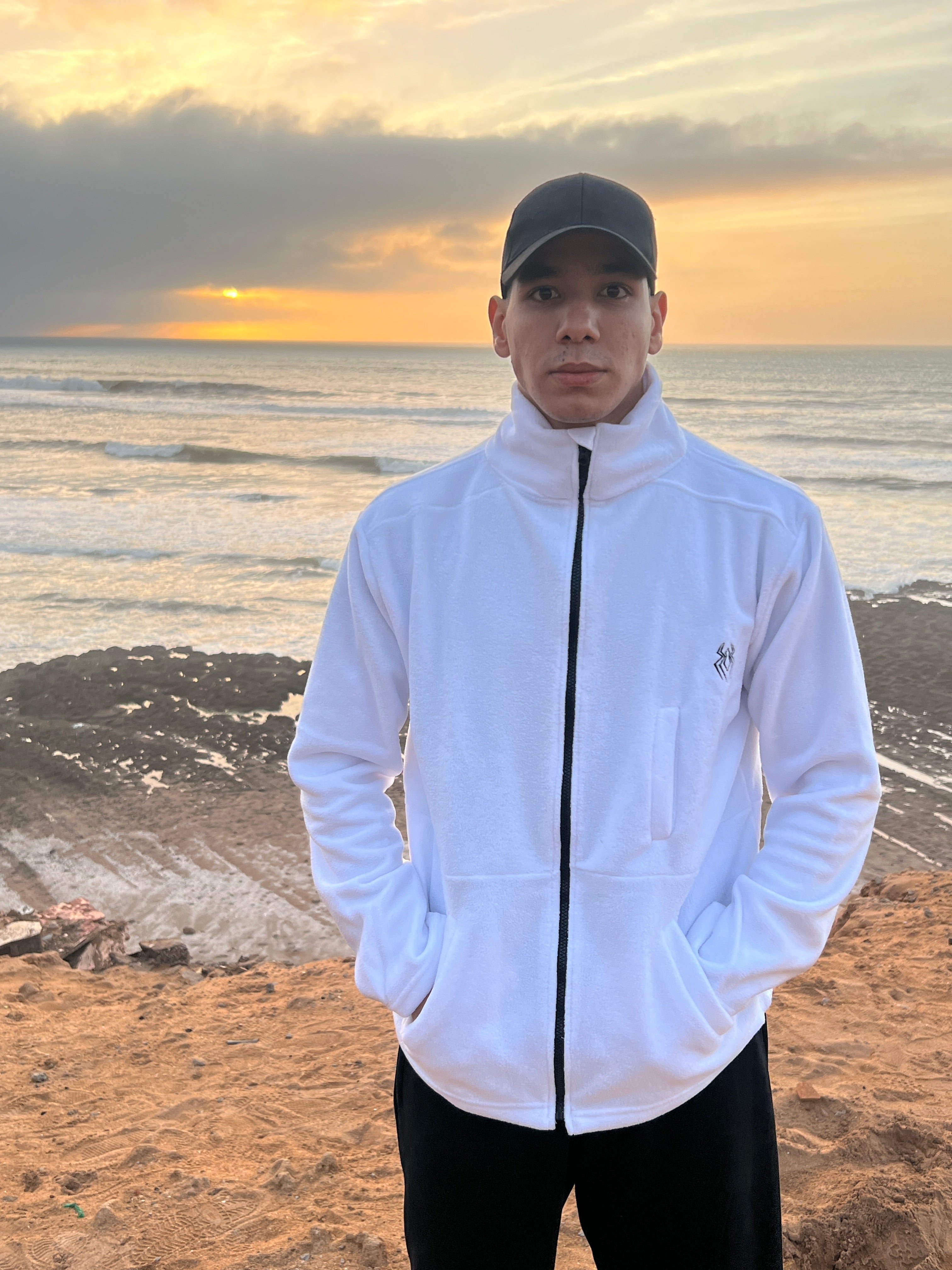 Veste POLAIRE Homme - Blanc