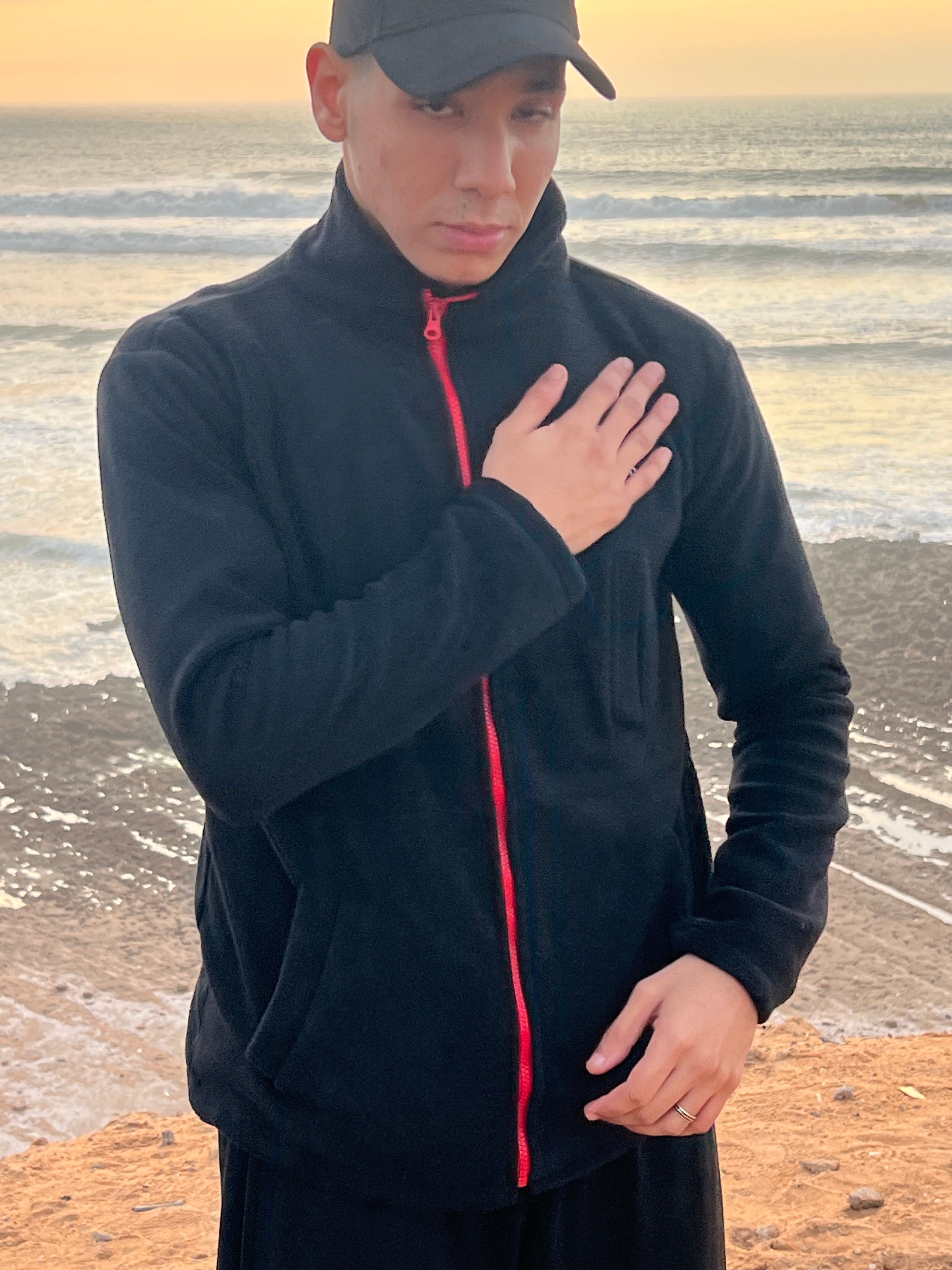 Veste POLAIRE Homme - Noir